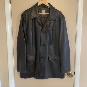 Joseph Abboud Men’s Genuine Leather Jacket - Men’s Large